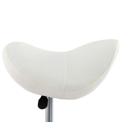 vidaXL Radni stolac od umjetne kože bijeli