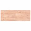 vidaXL Stolna ploča svjetlosmeđa 160x60x(2-4) cm obrađena hrastovina