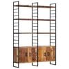 vidaXL Police za knjige s 4 razine 124 x 30 x 180 cm obnovljeno drvo