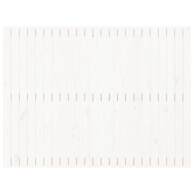 vidaXL Zidno uzglavlje bijelo 146,5x3x110 cm od masivne borovine