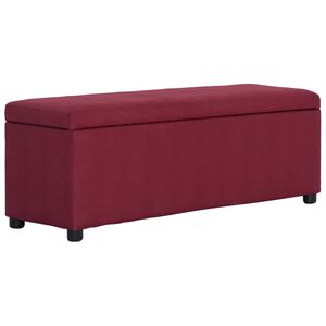 vidaXL Klupa s pretincem za pohranu 116 cm crvena poliesterska