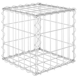 vidaXL Kockasta gabionska povi&scaron;ena gredica od čelične žice 30x30x30 cm