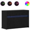 vidaXL TV ormar 91 x 34 x 61 cm Crni hrast Konstruirano drvo