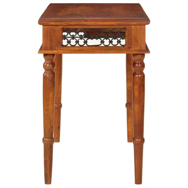 vidaXL Radni stol s ladicom 110 x 50 x 76 cm masivno bagremovo drvo