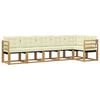 vidaXL Set vanjskih sofa 6 kom. Bijela i krem