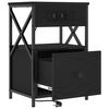 vidaXL Noćni ormar Crni hrast 40 x 31 x 60 cm Konstruirano drvo