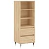 vidaXL Visoka komoda hrasta sonome 40x36x110 cm od konstruiranog drva