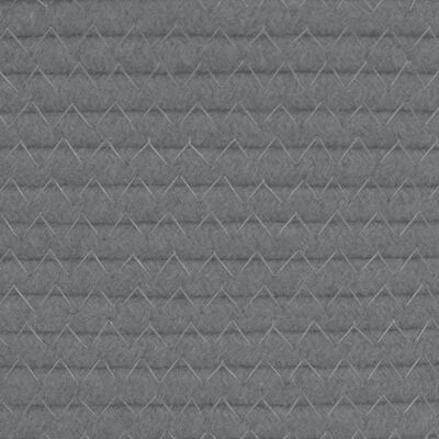 vidaXL Košara za pohranu sivo-bijela Ø 38 x 46 cm od pamuka