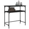 vidaXL Konzolni stol crni 75 x 35,5 x 75 cm od konstruiranog drva