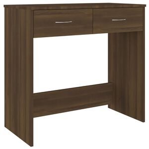 vidaXL Radni stol boja smeđeg hrast 80x40x75 cm od konstruiranog drva