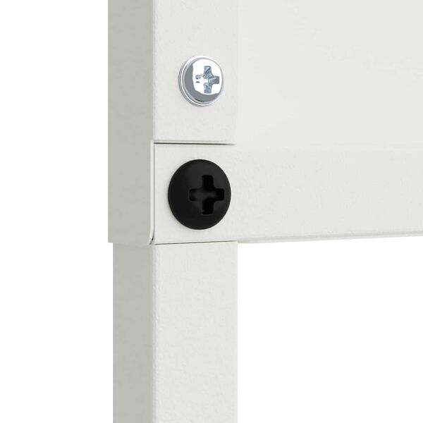 vidaXL Privatnost u vrtu Bijelo 50 x 140 cm Hladno valjana čelična