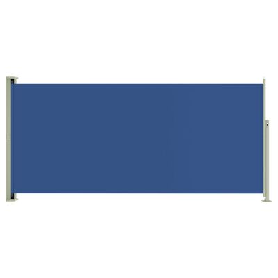 vidaXL Uvlačiva bočna tenda za terasu 140 x 300 cm plava