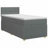 vidaXL Boxspring krevet s madracem Tamnosiva 90 x 190 cm Tkanina