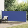 vidaXL Uvlačiva bočna tenda za terasu 140 x 500 cm plava