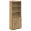 vidaXL Visoka komoda artisan hrast 70x35x180 cm od konstruiranog drva
