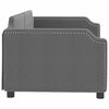 vidaXL Dnevni krevet tamnosivi 90 x 200 cm od tkanine