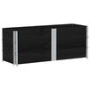 vidaXL Vrtna sadilica crna 150x50 cm od masivne borovine