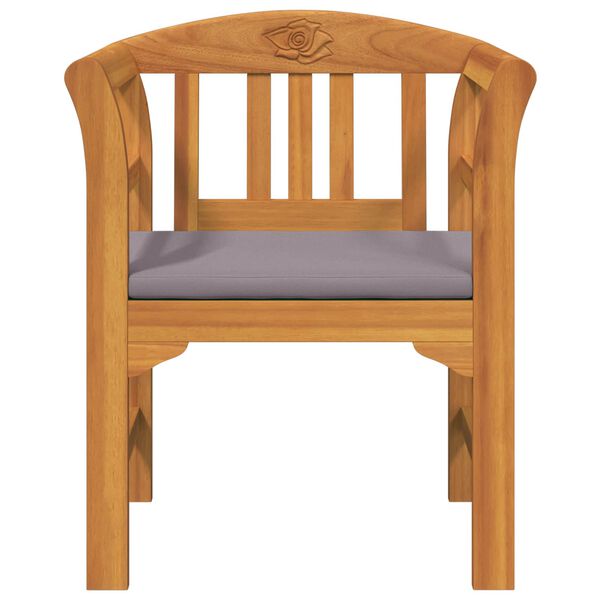 vidaXL Klupa s ružama Prirodna 68,5 x 46 x 82,5 cm Čvrsto drvo akacije