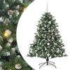 vidaXL Umjetno božićno drvce Zelena 150 cm PVC, Plastika i Čelik