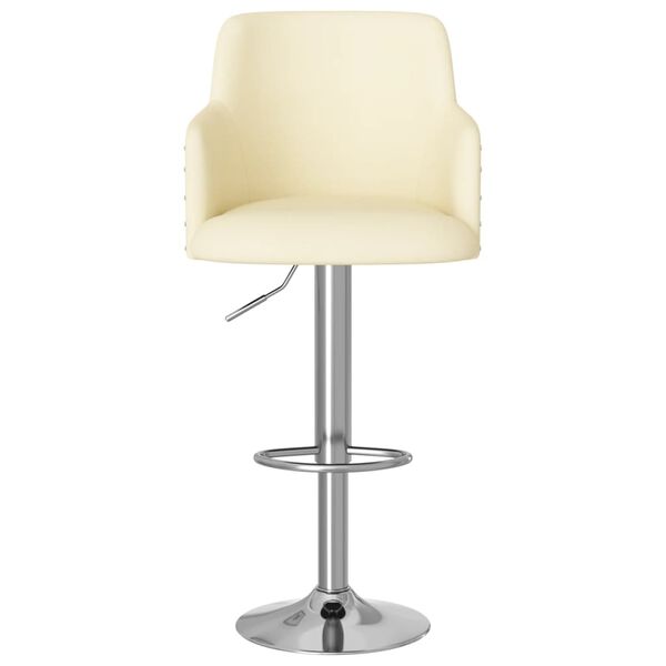 vidaXL Barski stolci od tkanine 2 kom krem