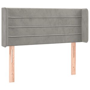 vidaXL Uzglavlje s u&scaron;ima svjetlosivo 83x16x78/88 cm bar&scaron;unasto