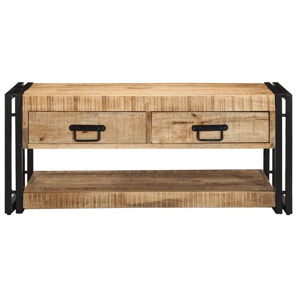 vidaXL Stol za kavu 90x50x38 cm Puno grubo drvo Mango