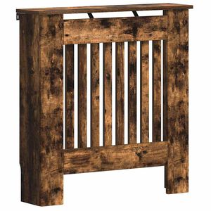 vidaXL Pokrivač radijatora Dimljeni hrast 78 x 19 x 81,5 cm