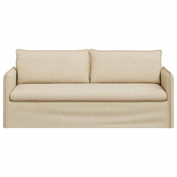 vidaXL Sofa Krema 196 x 82 x 85 cm tkanina