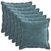 vidaXL Presvlaka za jastuk 6 pcs HOUTEN Plava 45 x 45 cm