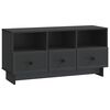 vidaXL TV ormar s ladicama Crna 102 x 34,5 x 50 cm Konstruirano drvo