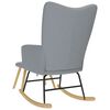 vidaXL Stolica za ljuljanje s osloncem za noge od tkanine svjetlosiva