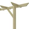 vidaXL Vrtna pergola 205 x 40 x 203 cm drvena
