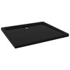 vidaXL Pravokutna ABS tu&scaron;-kada crna 80 x 90 cm