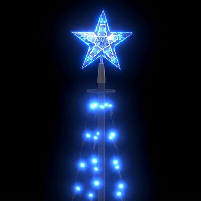 vidaXL Stožasto božićno drvce plavo 84 LED žarulje 50 x 150 cm