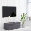 vidaXL TV ormarić visoki sjaj sivi 80 x 34 x 30 cm konstruirano drvo