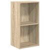 vidaXL Ormarić za knjige s 2 razine boja hrasta 40x30x76,5 cm drveni