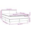 vidaXL Box Spring krevet s madracem tamnoplavi 140x220 cm bar&scaron;un