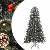 vidaXL Umjetno božićno drvce Zelena 210 cm PVC, Plastika i Čelik