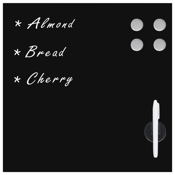 vidaXL Zidna magnetna ploča od stakla 60 x 60 cm