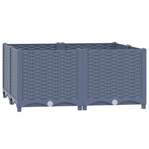 vidaXL Povi&scaron;ena gredica 80x80x38 cm od polipropilena