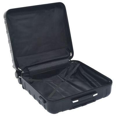 vidaXL 2-dijelni set čvrstih kovčega crni ABS