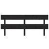 vidaXL Uzglavlje za krevet crno 204 x 3 x 81 cm od masivne borovine