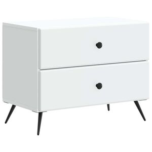 vidaXL Noćni ormar Bijela 62 x 34,5 x 47,5 cm Konstruirano drvo