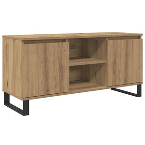 vidaXL TV ormar 104 x 35 x 50 cm Umjetnički hrast Konstruirano drvo