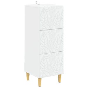 vidaXL Ormar s ladicama 33 x 34,5 x 90 cm Konstruirano drvo Bijela