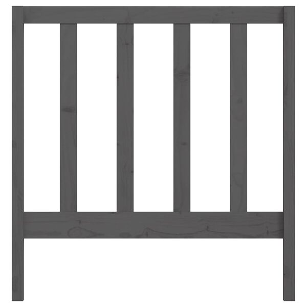 vidaXL Uzglavlje za krevet sivo 81 x 4 x 100 cm od masivne borovine