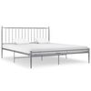 vidaXL Okvir za krevet sivi metalni 200 x 200 cm