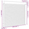 vidaXL Roleta aluminijska 160 x 150 cm bijela