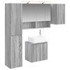 vidaXL Set ormarića za kupaonicu 5 pcs Siva Sonoma 50 x 14,5 x 70 cm