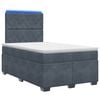 vidaXL Boxspring krevet s madracem Tamnosiva 120 x 200 cm Bar&scaron;un